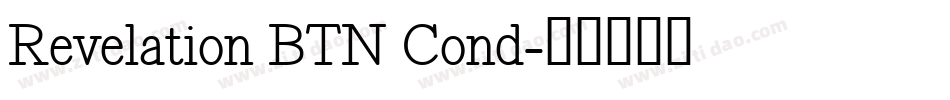 Revelation BTN Cond字体转换